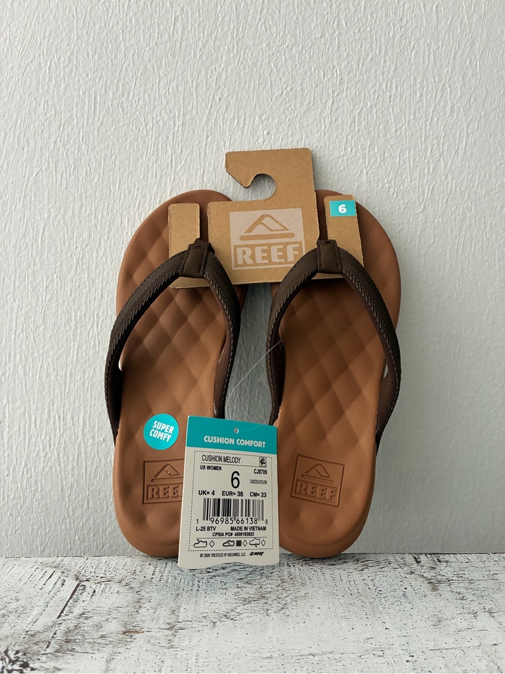 🏝️REEF Brown Cushion Melody Flip Flops
